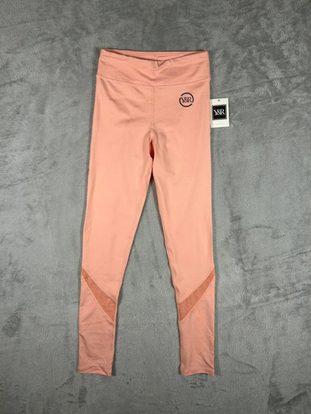 Y&R Young & Reckless pink mesh panel leggings size XS